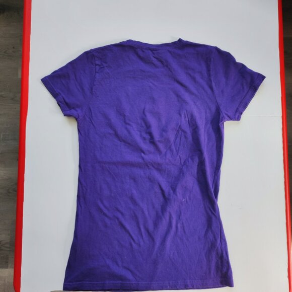 Metallica Ride the Lightning T-shirt purple with graphic women's youth size L - Picture 3 of 8